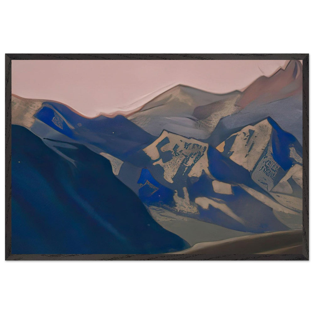 Himalayas. Chain of Mountains by Nicholas Roerich, framed poster