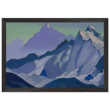Himalayas. Evening by Nicholas Roerich, framed poster, view 2