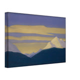 Himalayas. Golden Clouds on a Purple Sky by Nicholas Roerich, canvas, view 2