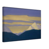 Himalayas. Golden Clouds on a Purple Sky by Nicholas Roerich, canvas