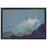 Himalayas. Moon Mountains by Nicholas Roerich, framed poster, view 2