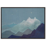 Himalayas. Moon Mountains by Nicholas Roerich, framed poster, view 3