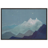 Himalayas. Moon Mountains by Nicholas Roerich, framed poster