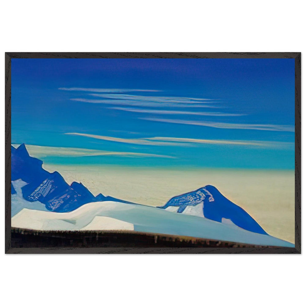Himalayas. Morning by Nicholas Roerich, framed poster