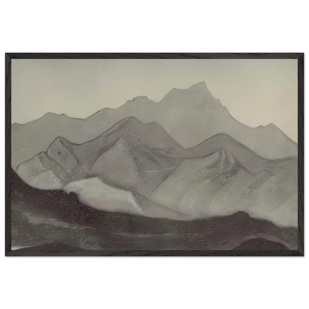 Himalayas. Morning by Nicholas Roerich, framed poster