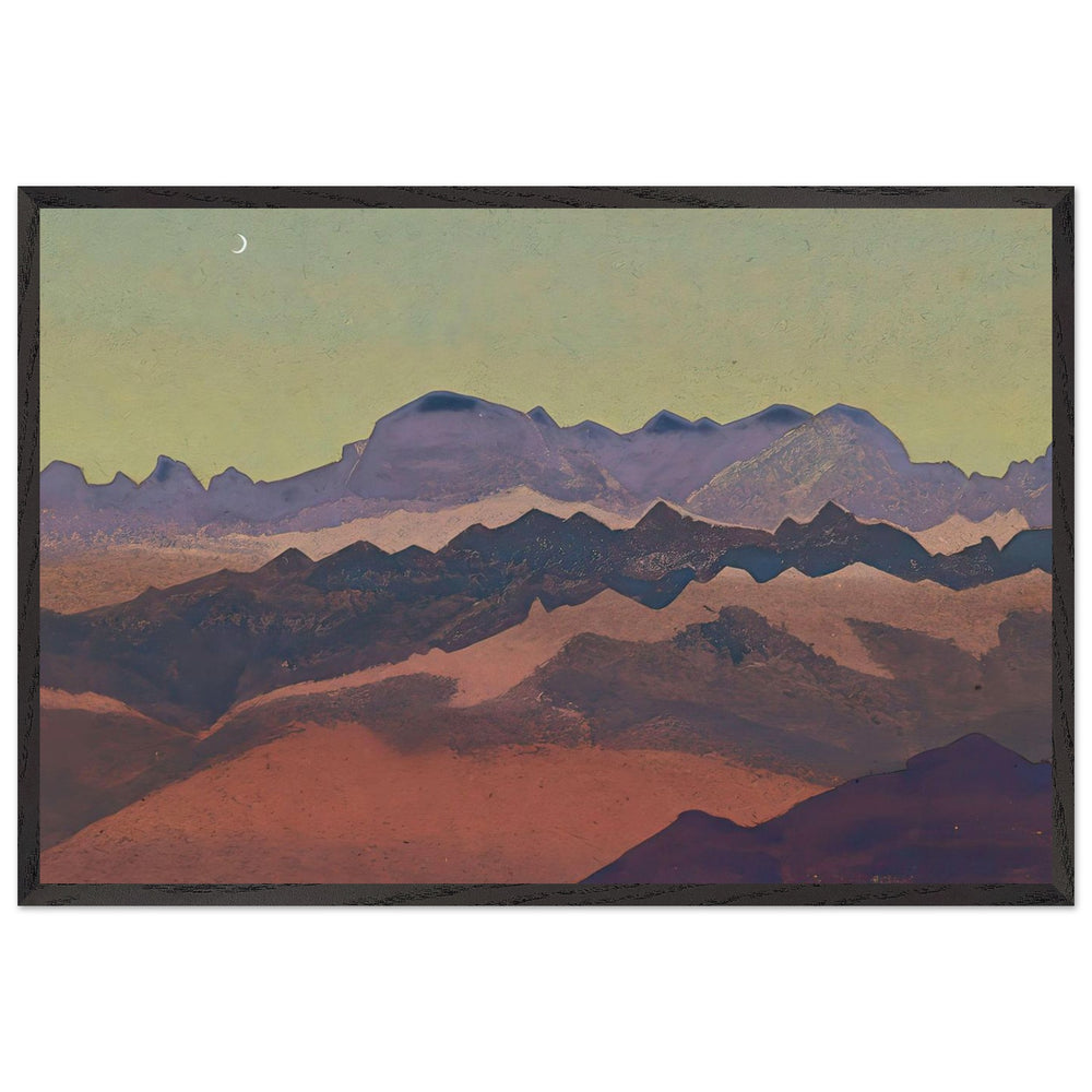 Himalayas. Nearly Sandahpu by Nicholas Roerich, framed poster