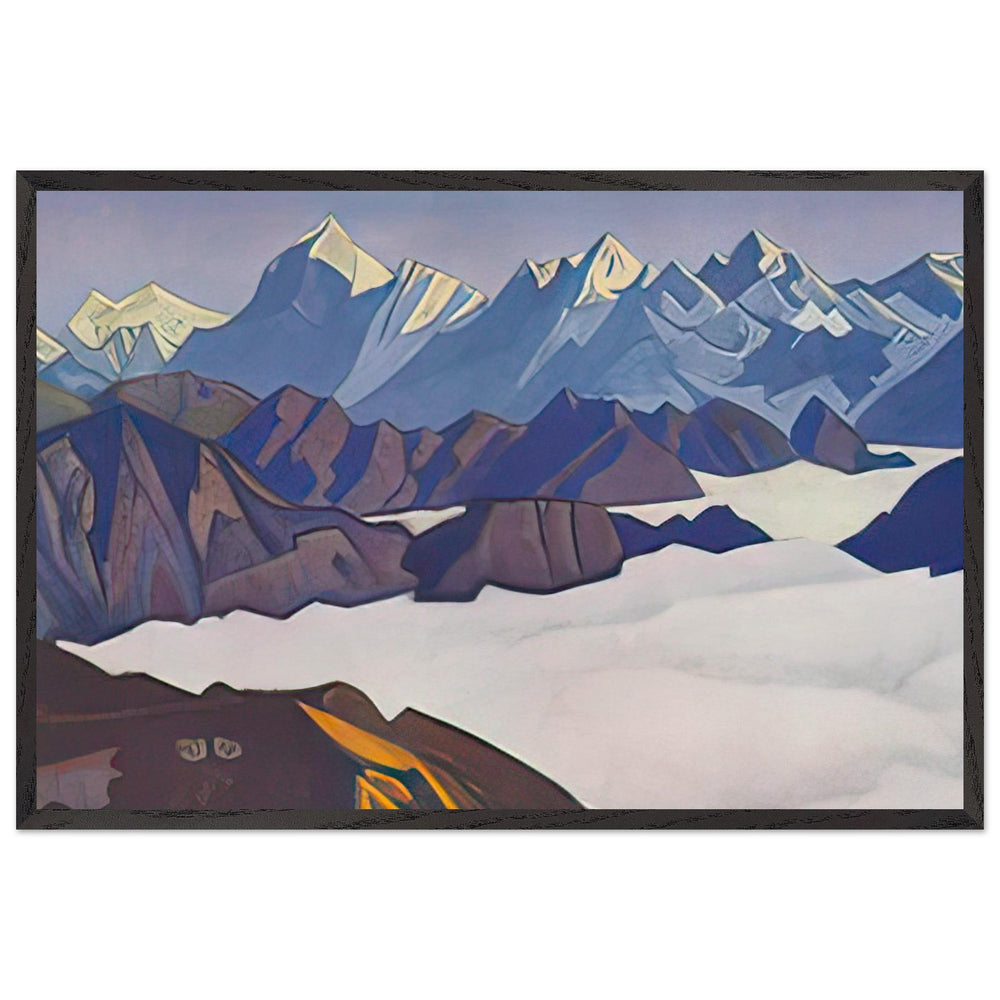 Himalayas by Nicholas Roerich, framed poster