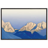 Himalayas. Pink peaks by Nicholas Roerich, framed poster