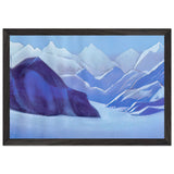 Himalayas. Snowy Peaks by Nicholas Roerich, framed poster, view 2