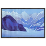Himalayas. Snowy Peaks by Nicholas Roerich, framed poster