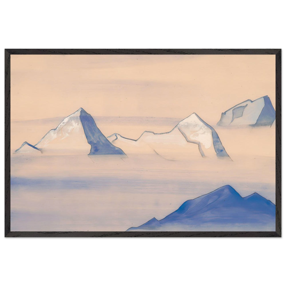 Himalayas (study). Holy Himalayas by Nicholas Roerich, framed poster