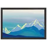 Himalayas. Sunny Contour of the Mountains by Nicholas Roerich, framed poster, view 2