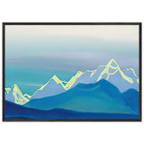 Himalayas. Sunny Contour of the Mountains by Nicholas Roerich, framed poster, view 3
