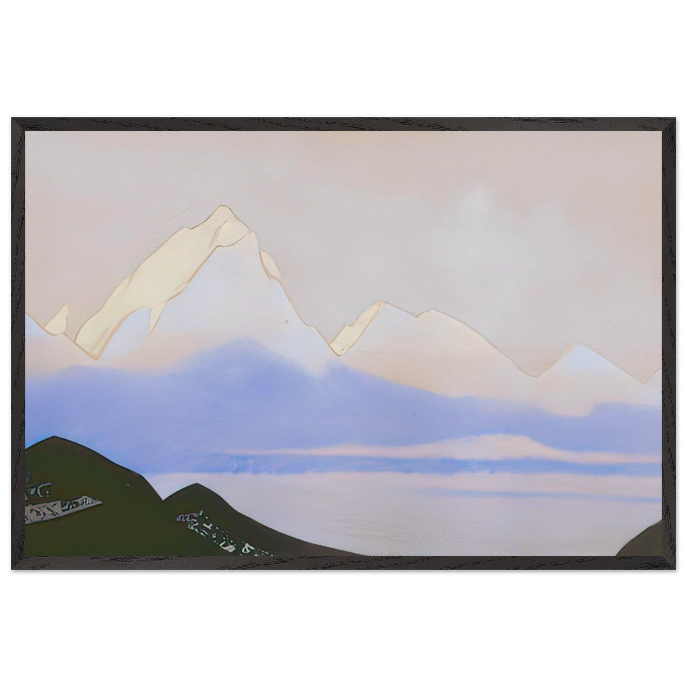 Himalayas Terrestrial and Celestial by Nicholas Roerich, framed poster