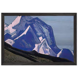 Himalayas. Tops of Mountains with the Turquoise Sky by Nicholas Roerich, framed poster, view 2