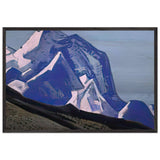 Himalayas. Tops of Mountains with the Turquoise Sky by Nicholas Roerich, framed poster