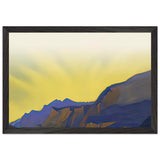 Himalayas. Turquoise Lake by Nicholas Roerich, framed poster, view 2
