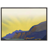 Himalayas. Turquoise Lake by Nicholas Roerich, framed poster, view 3