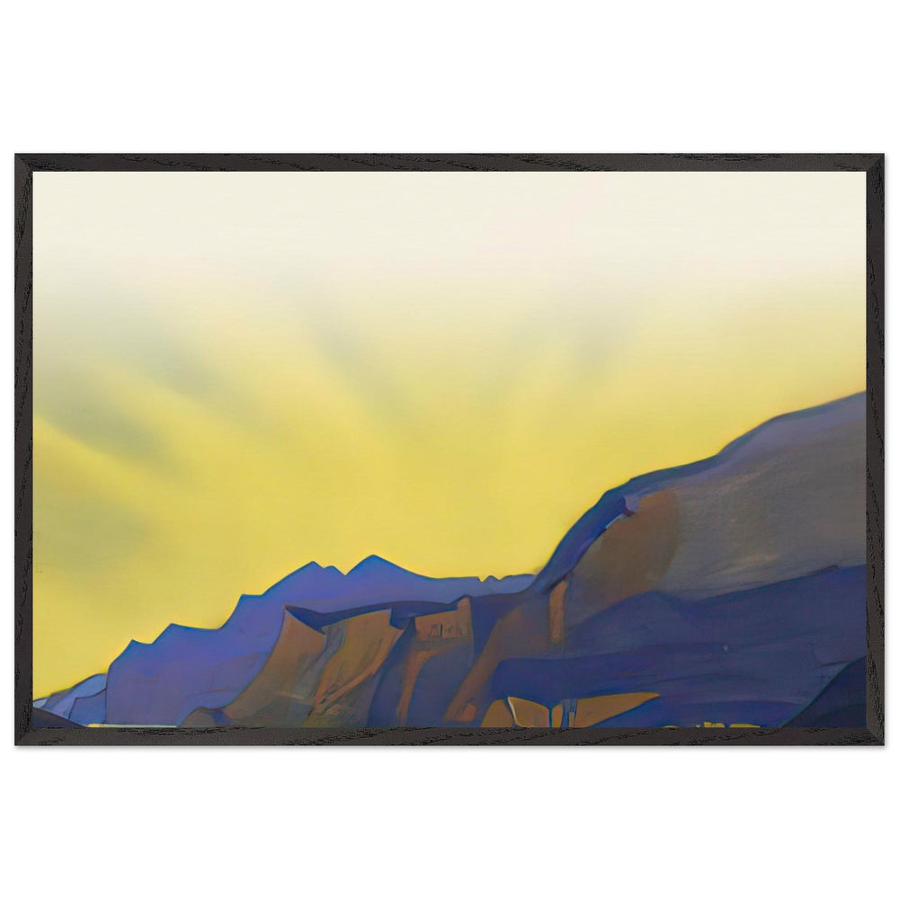 Himalayas. Turquoise Lake by Nicholas Roerich, framed poster