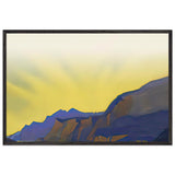 Himalayas. Turquoise Lake by Nicholas Roerich, framed poster