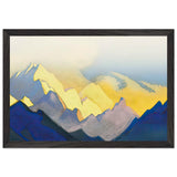 Himalayas. Varicoloured Snows by Nicholas Roerich, framed poster, view 2