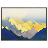 Himalayas. Varicoloured Snows by Nicholas Roerich, framed poster, view 3