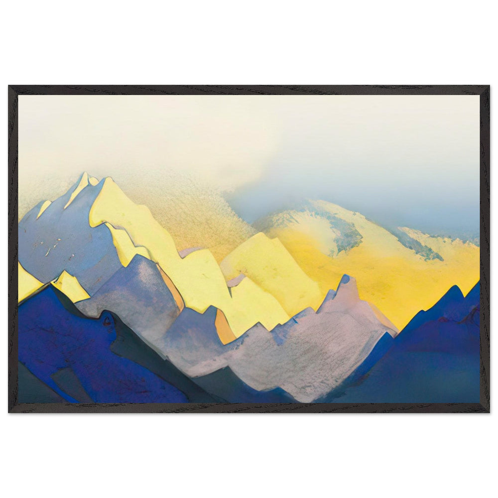 Himalayas. Varicoloured Snows by Nicholas Roerich, framed poster