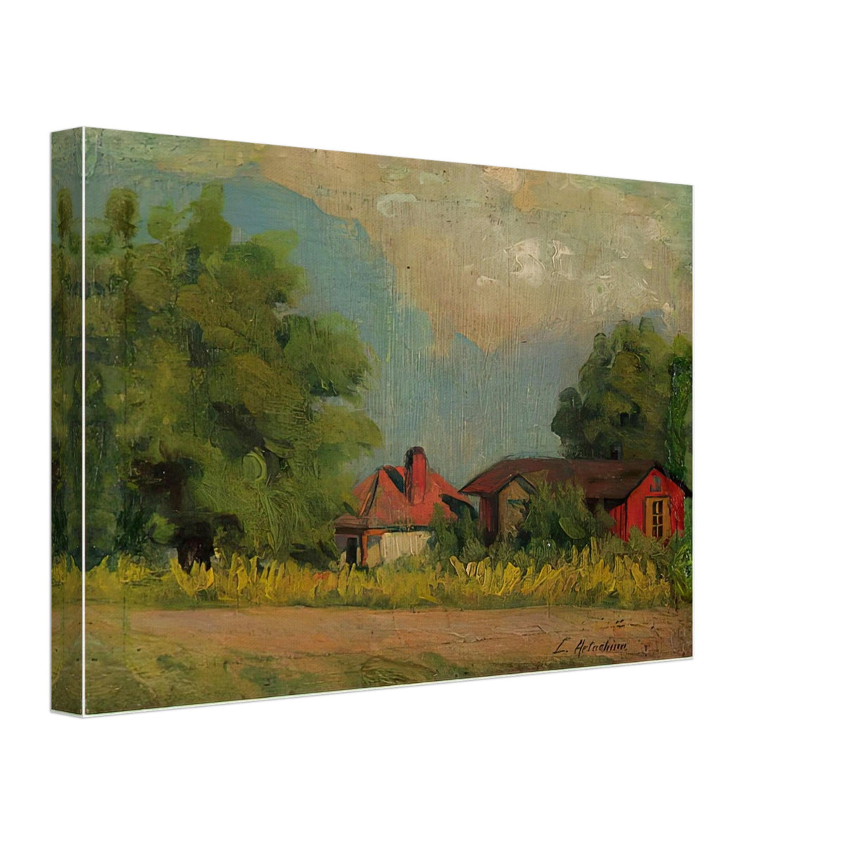 House at the Countryside by Constantin Artachino, canvas, view 2