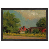 House at the Countryside by Constantin Artachino, framed poster, view 2
