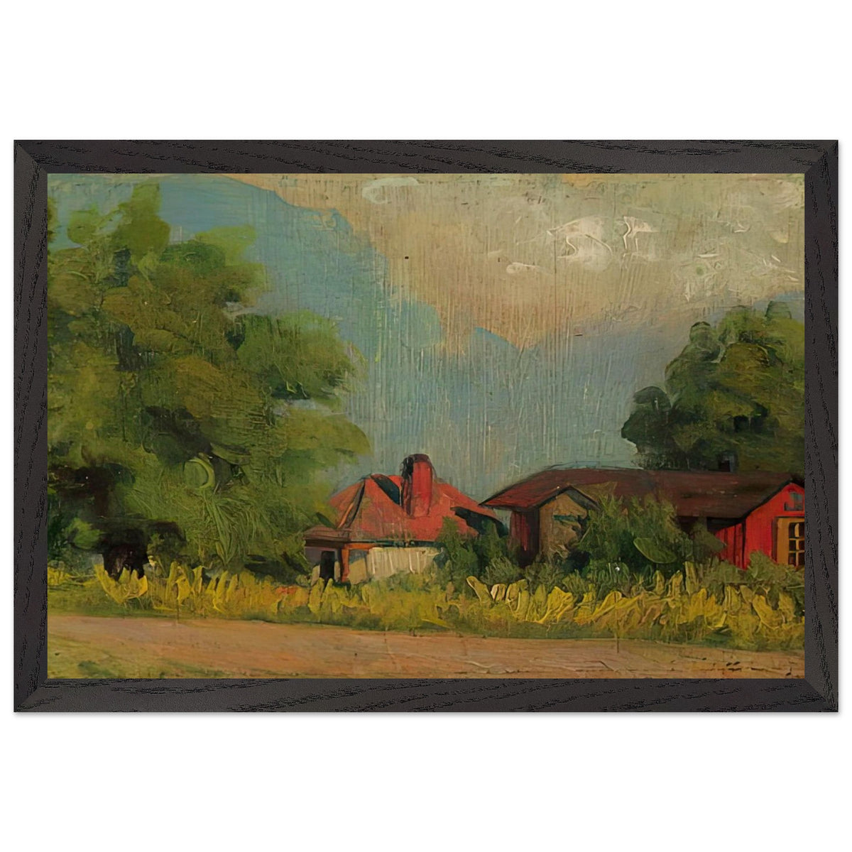 House at the Countryside by Constantin Artachino, framed poster, view 2