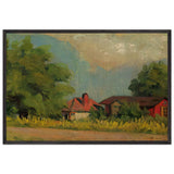House at the Countryside by Constantin Artachino, framed poster
