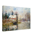 House by the Water by Gustave Loiseau, canvas, view 2