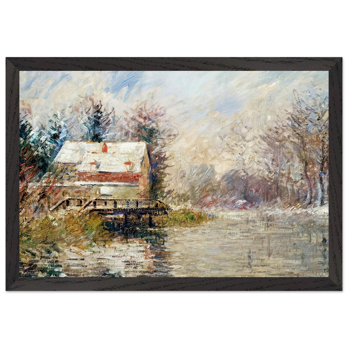 House by the Water by Gustave Loiseau, framed poster, view 2