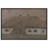 House In Lebedyn by Vasyl Hryhorovych Krychevsky, framed poster