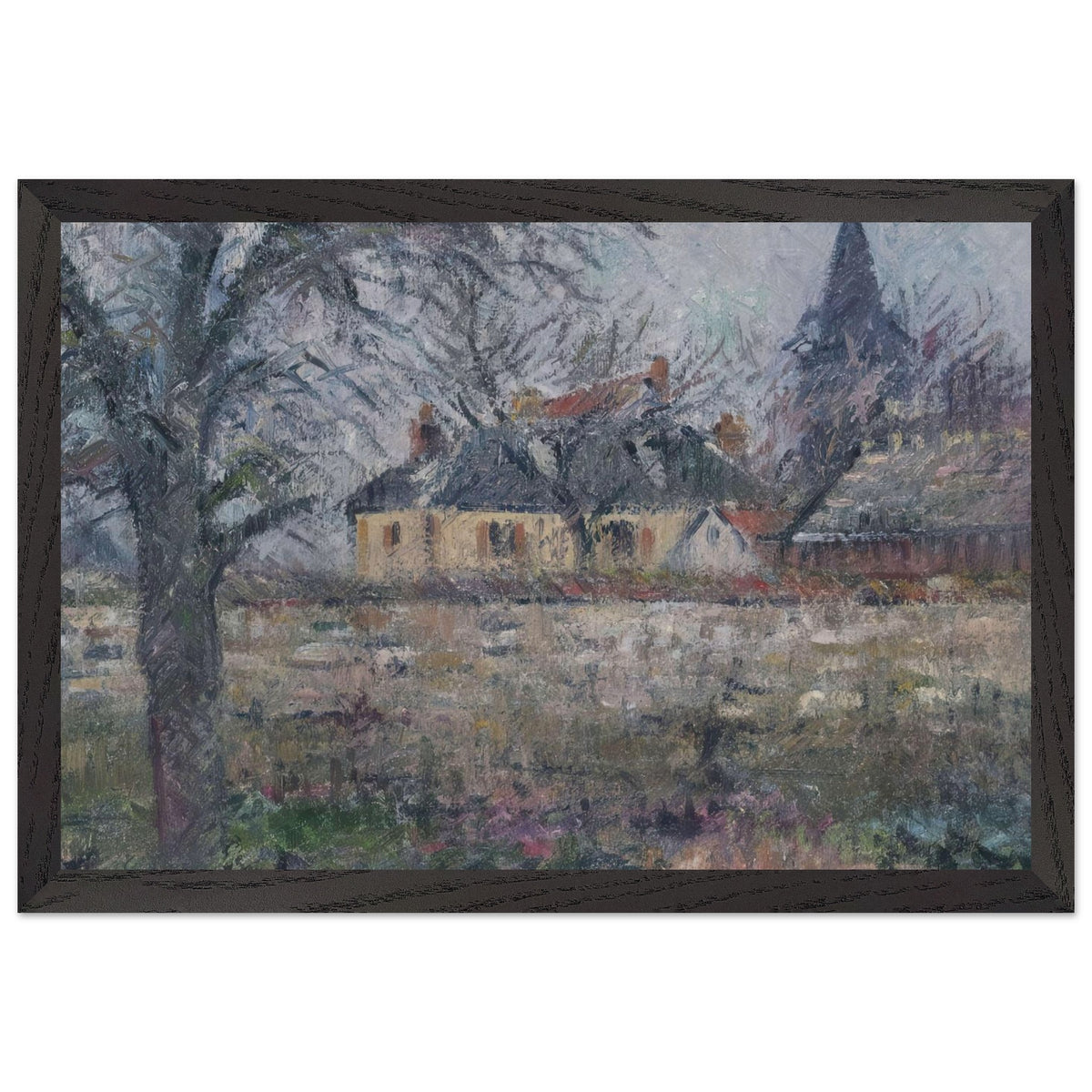House of Monsieur de Irvy near Vaudreuil by Gustave Loiseau, framed poster, view 2