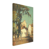 Houses at Bonnieux by Stefan Popescu, canvas
