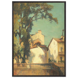 Houses at Bonnieux by Stefan Popescu, framed poster, view 3