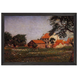 Houses at La Hulpe by Georges Lemmen, framed poster, view 2