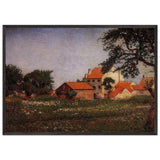 Houses at La Hulpe by Georges Lemmen, framed poster, view 3