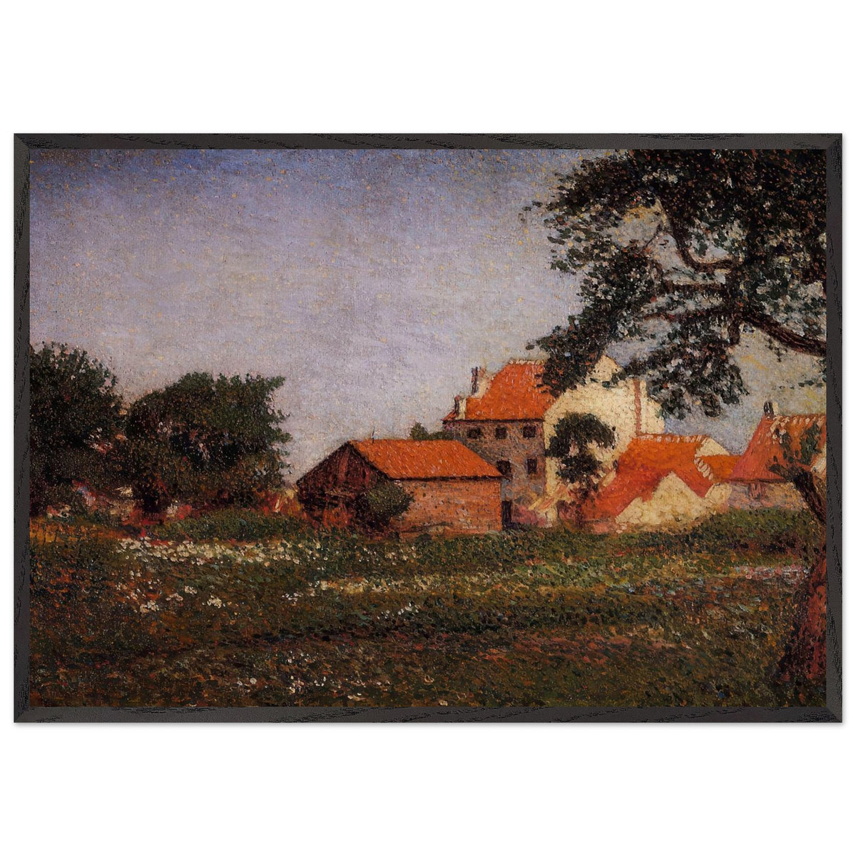 Houses at La Hulpe by Georges Lemmen, framed poster, view 3