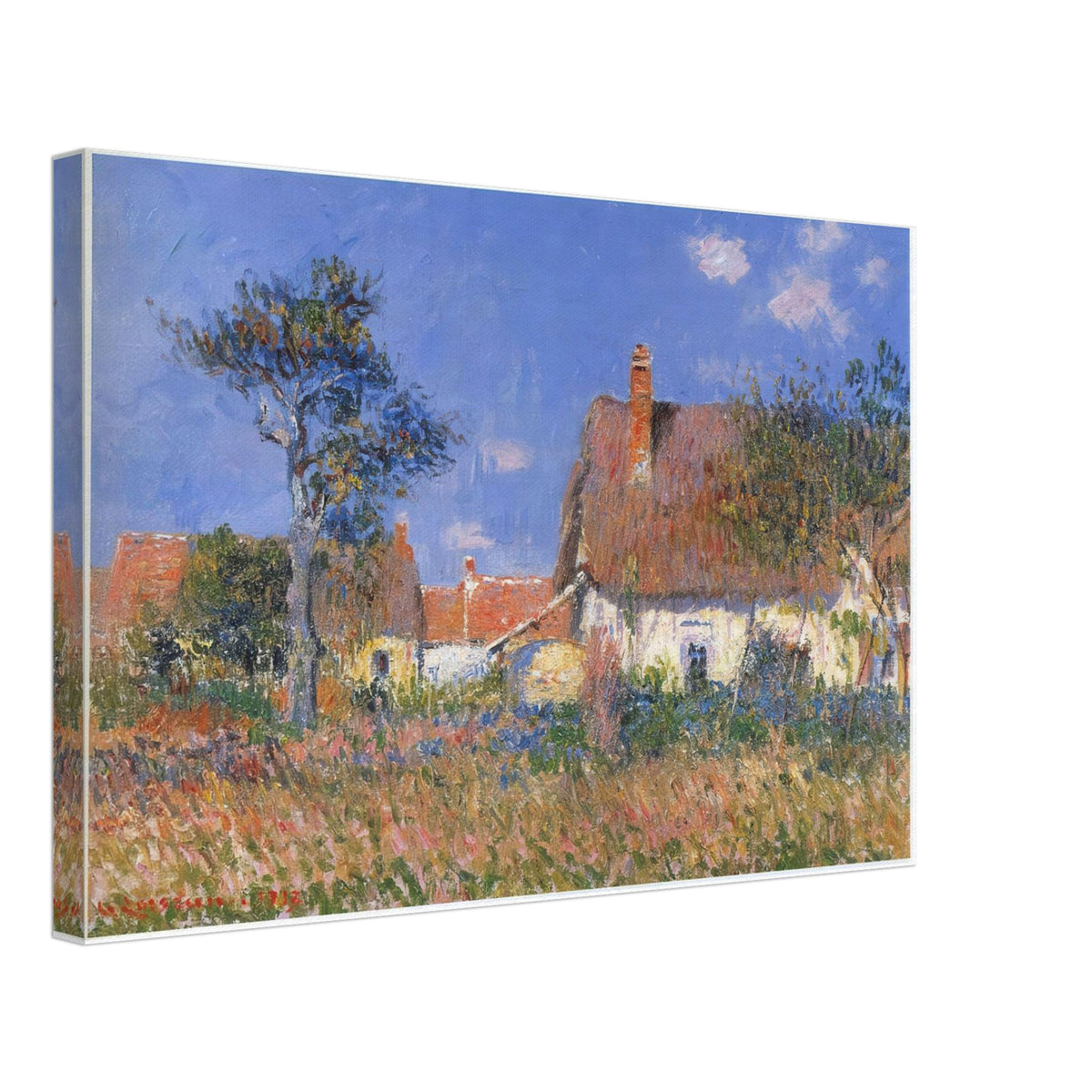 Houses in Normandy by Gustave Loiseau, canvas