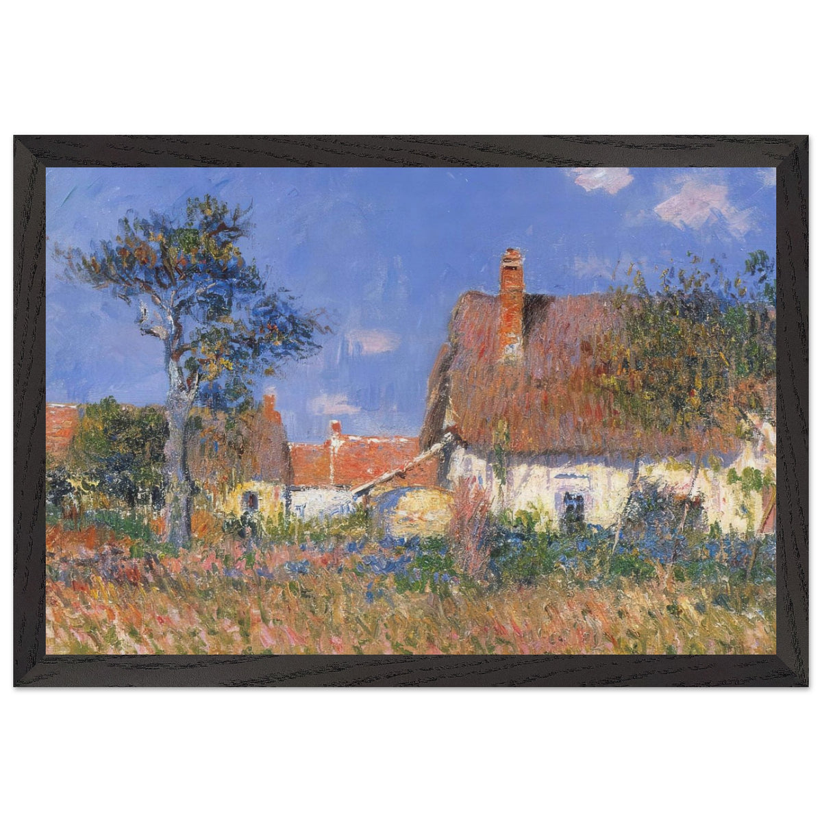 Houses in Normandy by Gustave Loiseau, framed poster, view 2