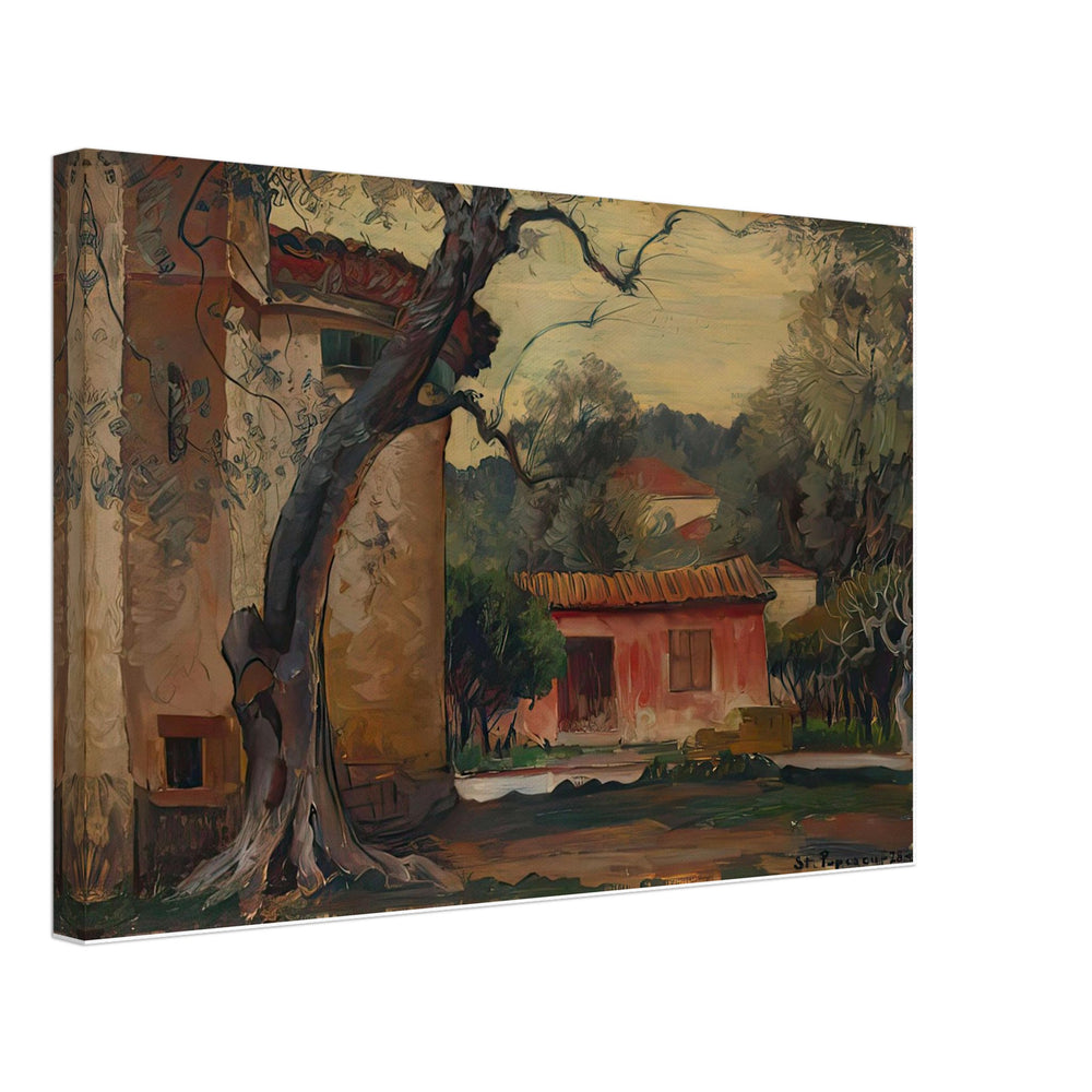 Houses in Provence by Stefan Popescu, canvas
