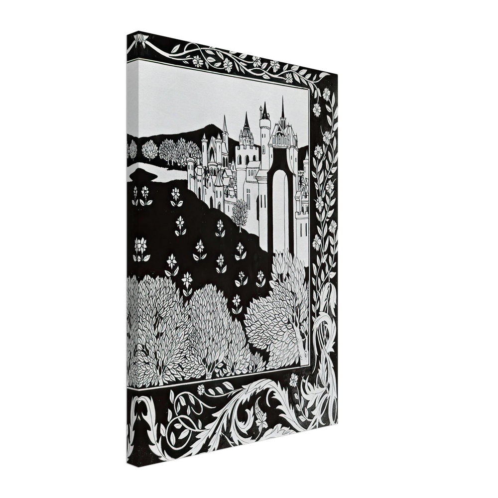 How Queen Guenever Rode on Maying II by Aubrey Beardsley, canvas