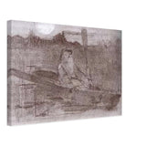 Hunter on the Boat by Nicholas Roerich, canvas