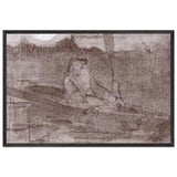 Hunter on the Boat by Nicholas Roerich, framed poster
