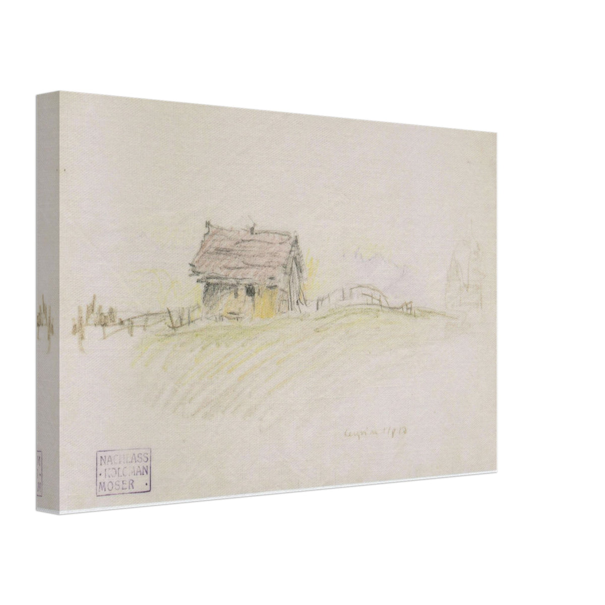 Hut in Leysin by Koloman Moser, canvas, view 2