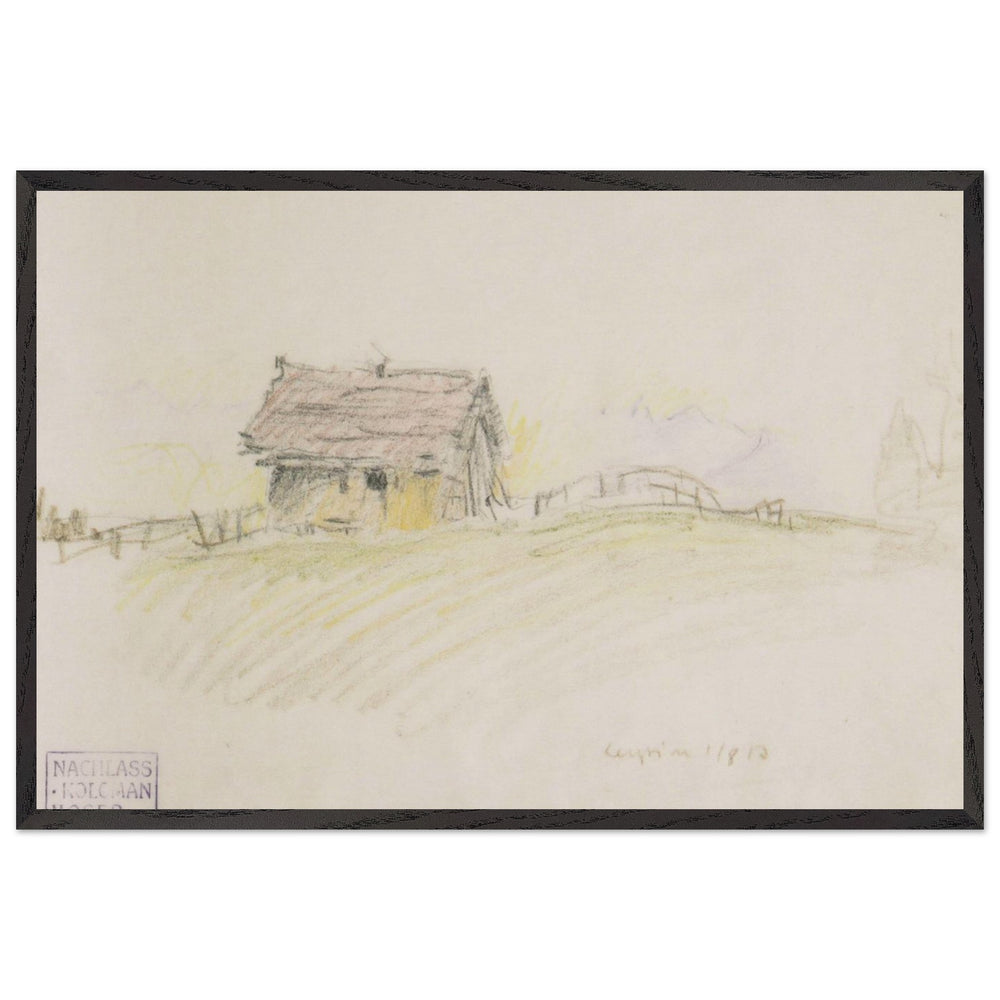 Hut in Leysin by Koloman Moser, framed poster