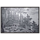 Hut in the Forest by Nicholas Roerich, framed poster