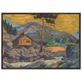 Hut in the Mountains by Nicholas Roerich, framed poster, view 3
